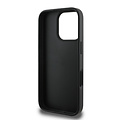 Guess Guess iPhone 16 Pro Max Back cover coque - Magsafe - 4G PU Leather - Bottom Stripe - Gris