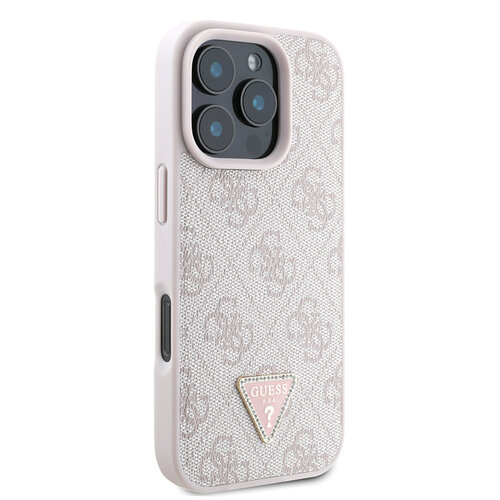 Guess Guess iPhone 16 Pro Max Back cover case - Magsafe IML crossbody cord - Pink