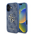 Guess iPhone 16 Plus Back cover coque - 4G - Big Metal Logo - Bleu Guess iPhone 16 Plus Back cover coque - 4G - Big Metal Logo - Bleu