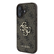 Guess Guess iPhone 16 Plus Backcover hoesje - 4G - Big Metal Logo - Bruin Guess Guess iPhone 16 Plus Backcover hoesje - 4G - Big Metal Logo - Bruin