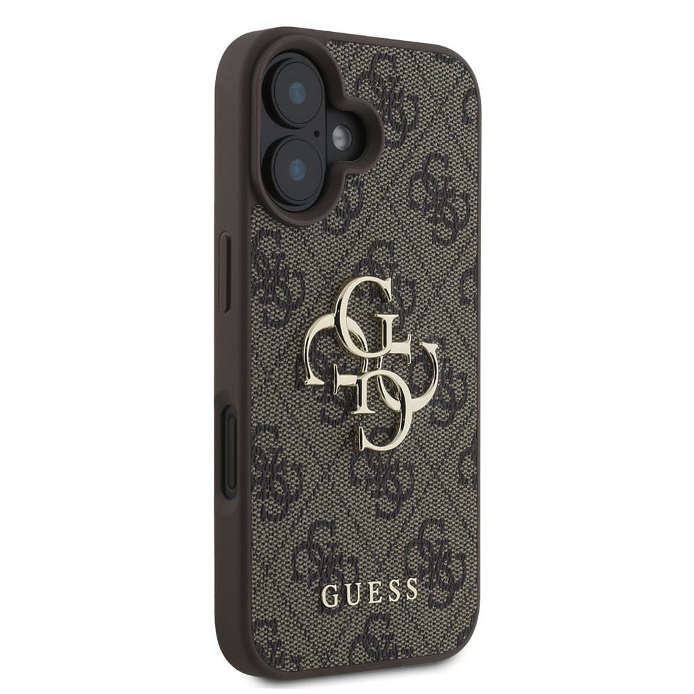 Guess Guess iPhone 16 Plus Backcover hoesje - 4G - Big Metal Logo - Bruin, foto 4 van 6