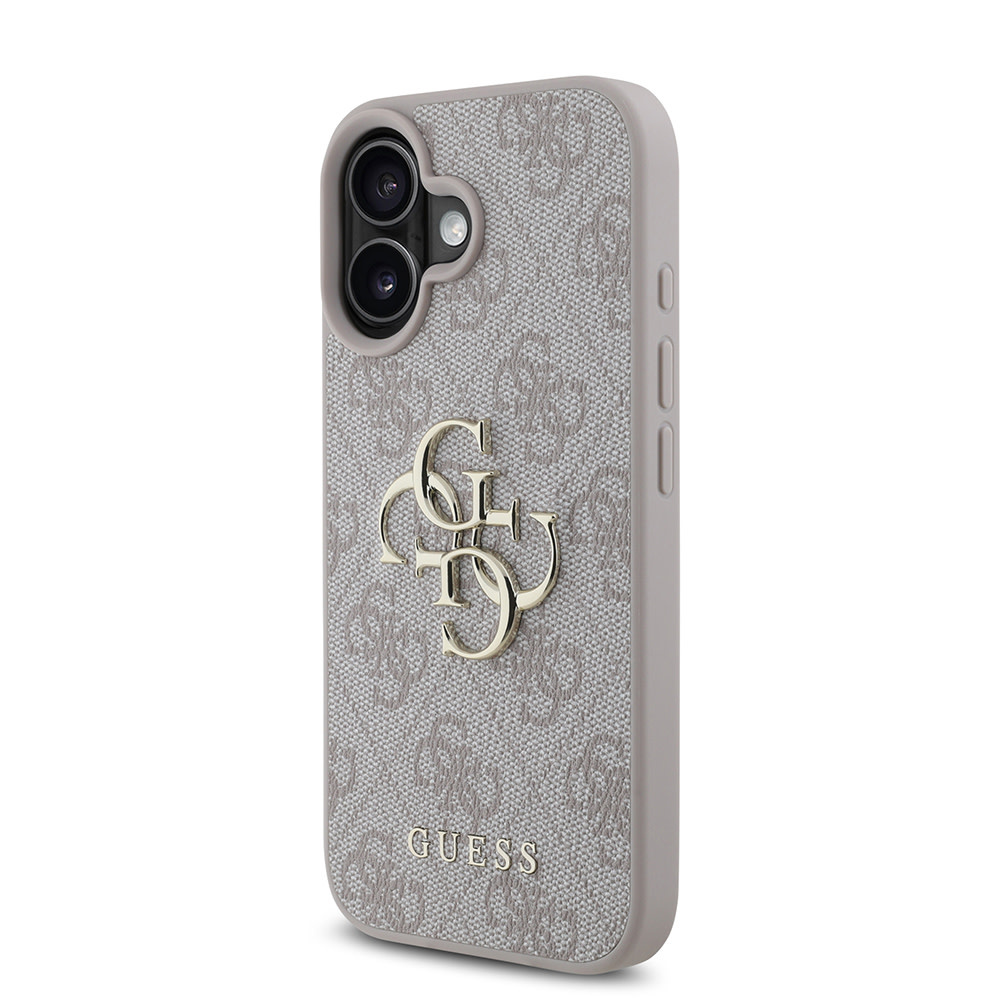 Guess Guess iPhone 16 Plus Backcover hoesje - 4G - Big Metal Logo - Roze, foto 2 van 6