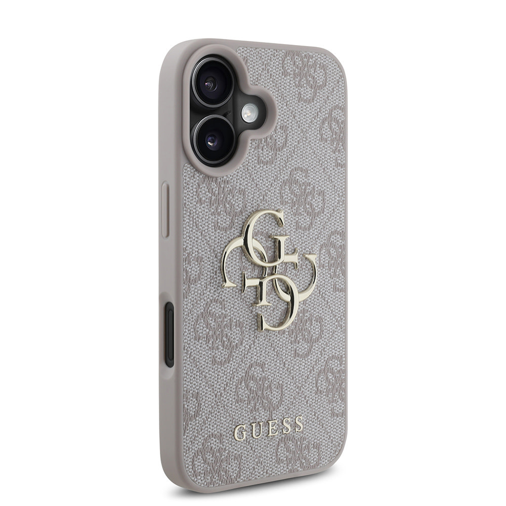 Guess Guess iPhone 16 Plus Backcover hoesje - 4G - Big Metal Logo - Roze, foto 4 van 6