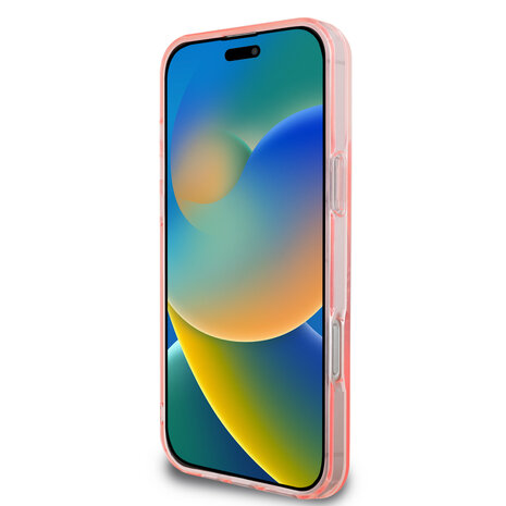 Guess Guess iPhone 16 Pro Back cover coque Magsafe IML flowers wreath - Rose Guess Guess iPhone 16 Pro Back cover coque Magsafe IML flowers wreath - Rose