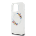 Guess Guess iPhone 16 Pro Back cover case - Magsafe IML flowers wreath - Transparent