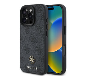 Guess Guess iPhone 16 Pro Back cover coque Magsafe 4G Small - Noir Guess Guess iPhone 16 Pro Back cover coque Magsafe 4G Small - Noir