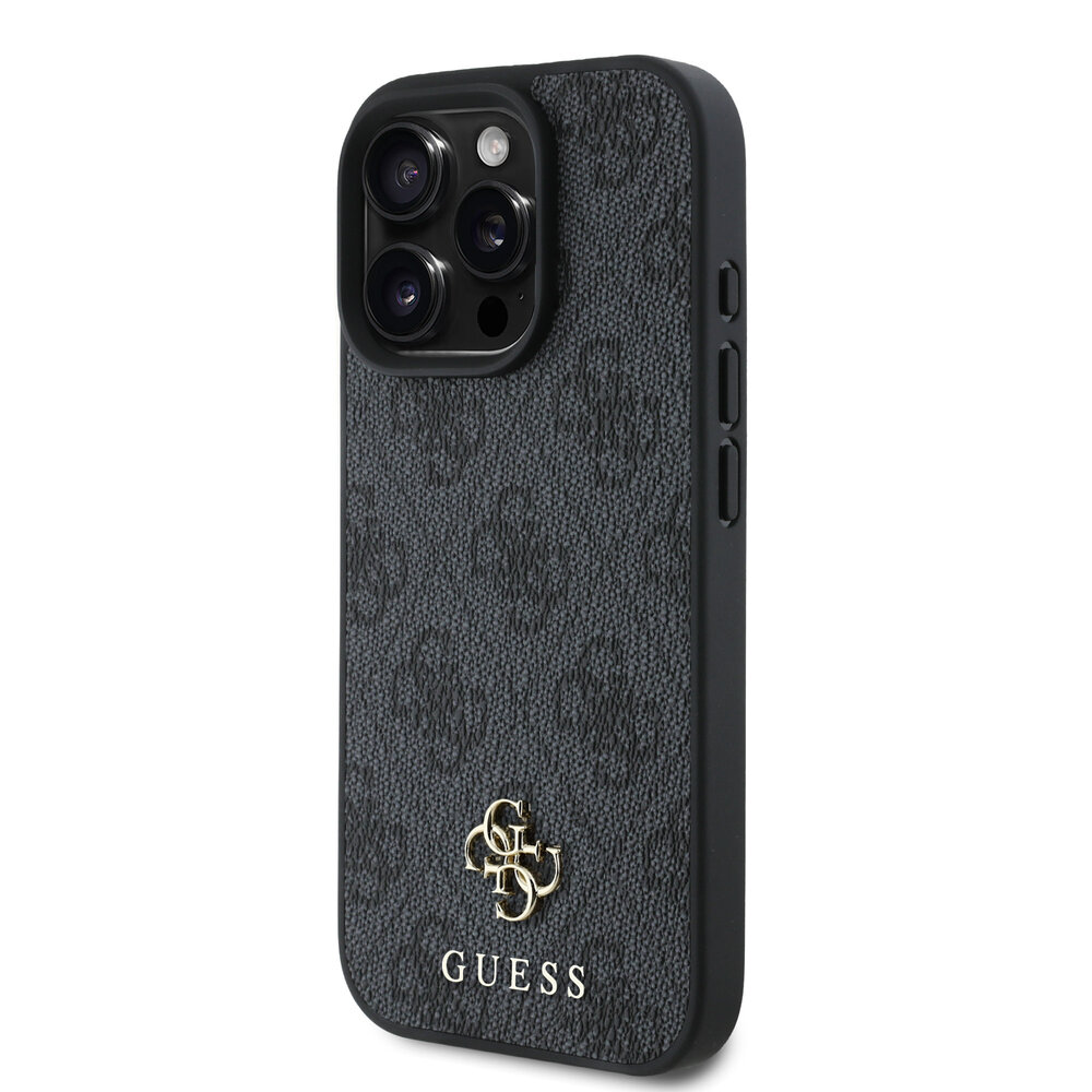 Guess Guess iPhone 16 Pro Back cover coque Magsafe 4G Small - Noir Guess Guess iPhone 16 Pro Back cover coque Magsafe 4G Small - Noir