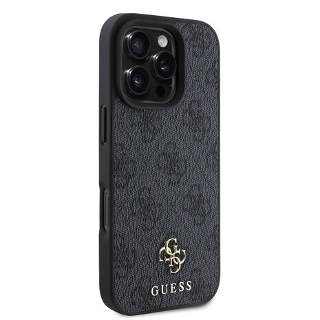 Guess Guess iPhone 16 Pro Back cover coque Magsafe 4G Small - Noir Guess Guess iPhone 16 Pro Back cover coque Magsafe 4G Small - Noir