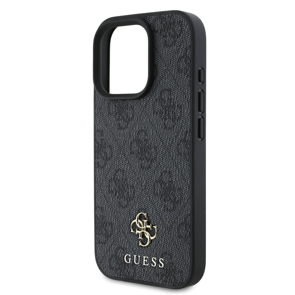 Guess Guess iPhone 16 Pro Back cover coque Magsafe 4G Small - Noir Guess Guess iPhone 16 Pro Back cover coque Magsafe 4G Small - Noir