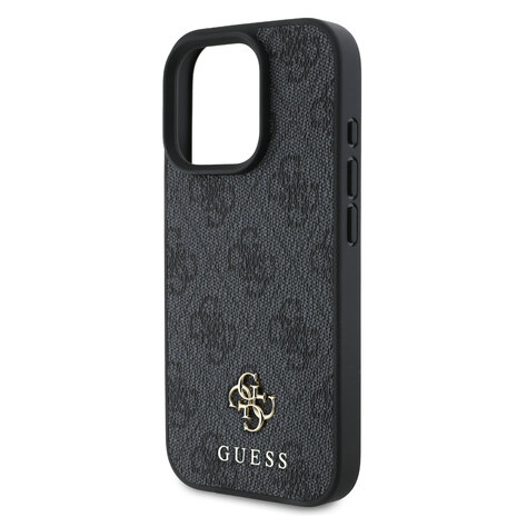 Guess Guess iPhone 16 Pro Back cover coque Magsafe 4G Small - Noir Guess Guess iPhone 16 Pro Back cover coque Magsafe 4G Small - Noir