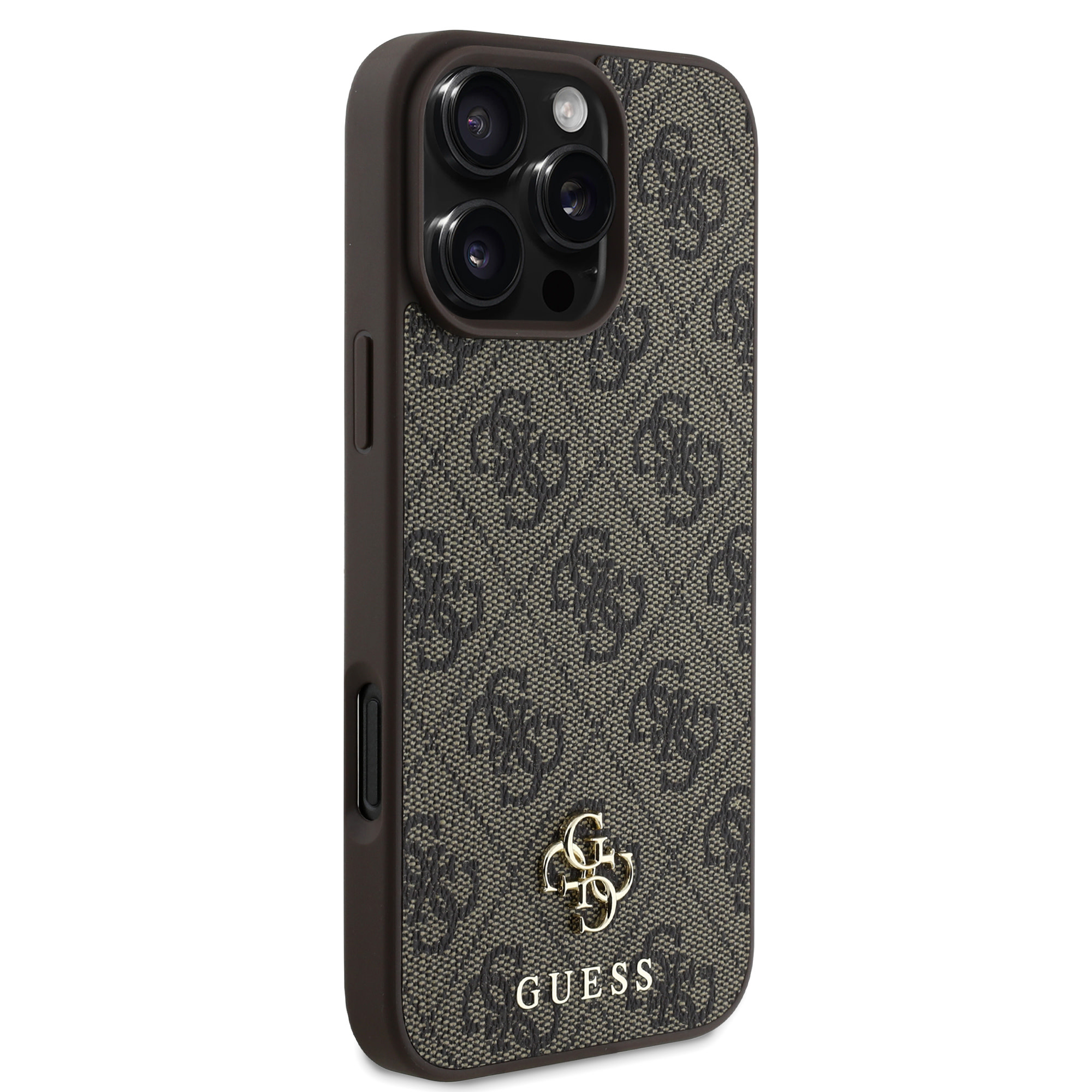 Guess Guess iPhone 16 Pro Backcover hoesje Magsafe 4G Small - Bruin, foto 4 van 6