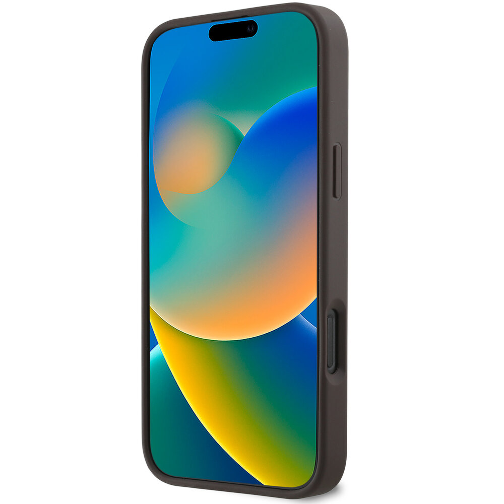 Guess Guess iPhone 16 Pro Back cover coque Magsafe 4G Small - Marron Guess Guess iPhone 16 Pro Back cover coque Magsafe 4G Small - Marron