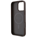 Guess Guess iPhone 16 Pro Backcover hoesje Magsafe 4G Small - Bruin