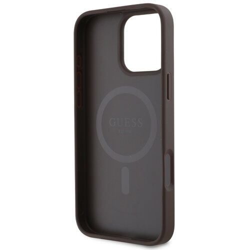 Guess Guess iPhone 16 Pro Back-Cover hul - Magsafe 4G Small - Braun