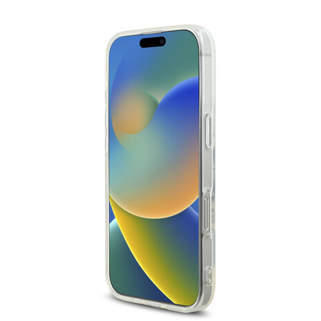 Guess Guess iPhone 16 Pro Back cover case - Magsafe IML Rhinestones - White Guess Guess iPhone 16 Pro Back cover case - Magsafe IML Rhinestones - White