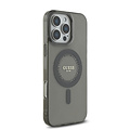 Guess Guess iPhone 16 Pro Back cover coque Magsafe IML Rhinestones - Noir