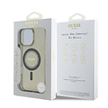 Guess Guess iPhone 16 Pro Back-Cover hul - Magsafe IML Rhinestones - Schwarz