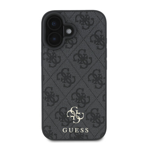 Guess Guess iPhone 16 Back cover coque Magsafe 4G Small - Noir Guess Guess iPhone 16 Back cover coque Magsafe 4G Small - Noir