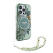 Guess Guess iPhone 16 Pro Max Back cover coque Magsafe IML Glitter with pearls strap - Vert Guess Guess iPhone 16 Pro Max Back cover coque Magsafe IML Glitter with pearls strap - Vert