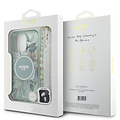 Guess Guess iPhone 16 Pro Max Back-Cover hul - Magsafe IML Glitter with pearls strap - Grün