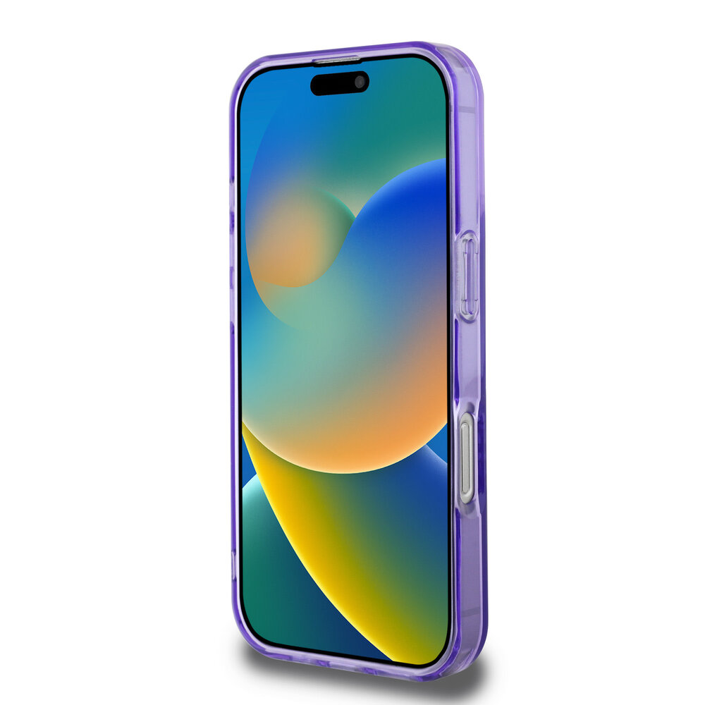 Guess Guess iPhone 16 Pro Max Back cover coque Magsafe IML flowers wreath - Violet Guess Guess iPhone 16 Pro Max Back cover coque Magsafe IML flowers wreath - Violet