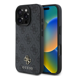 Guess iPhone 16 Pro Max Back cover case - Magsafe 4G Small - Black