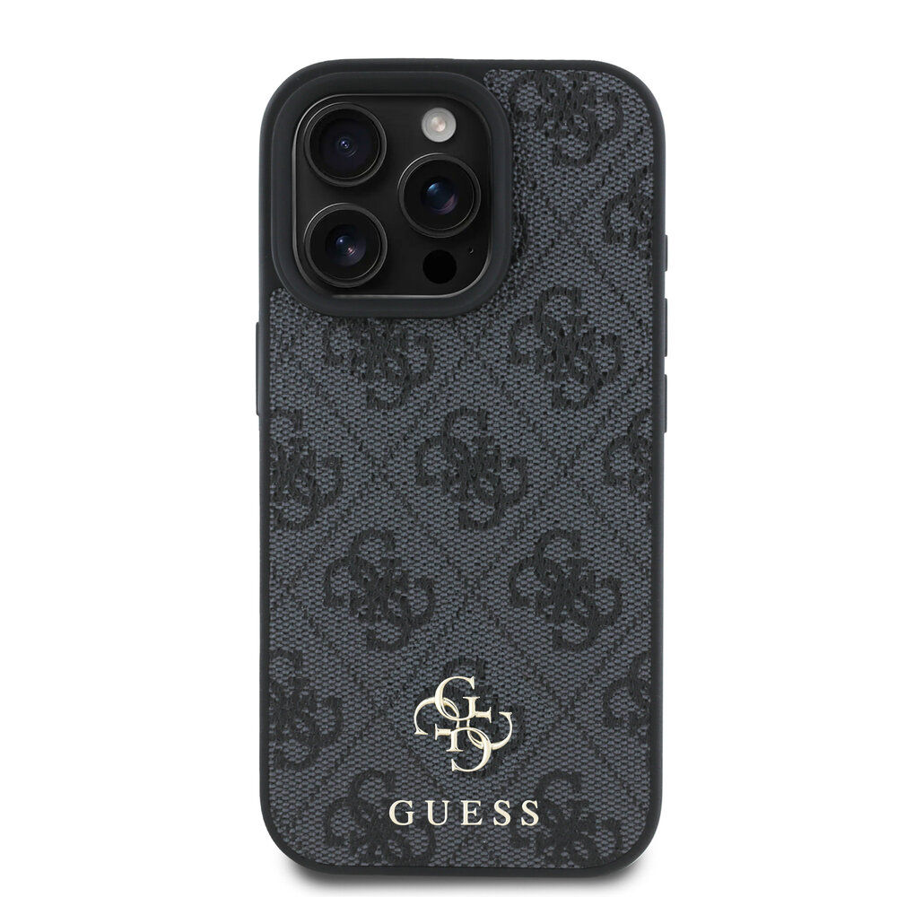 Guess Guess iPhone 16 Pro Max Back cover case - Magsafe 4G Small - Black Guess Guess iPhone 16 Pro Max Back cover case - Magsafe 4G Small - Black