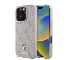 Guess Guess iPhone 16 Pro Max Back-Cover hul - Magsafe 4G Small - Rosa Guess Guess iPhone 16 Pro Max Back-Cover hul - Magsafe 4G Small - Rosa