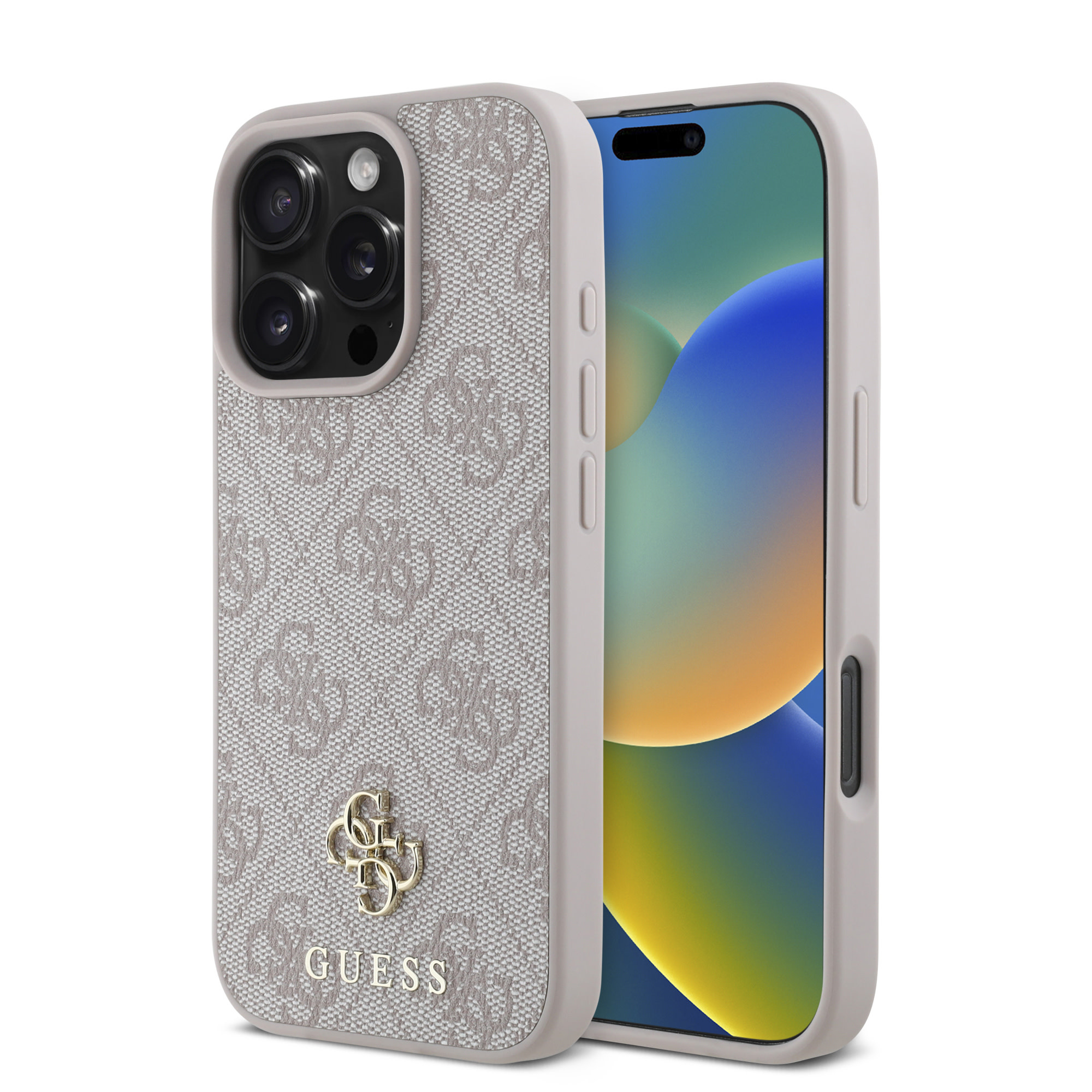 Guess Guess iPhone 16 Pro Max Backcover hoesje Magsafe 4G Small - Roze