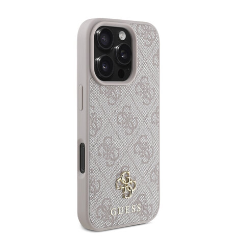 Guess Guess iPhone 16 Pro Max Backcover hoesje Magsafe 4G Small - Roze Guess Guess iPhone 16 Pro Max Backcover hoesje Magsafe 4G Small - Roze