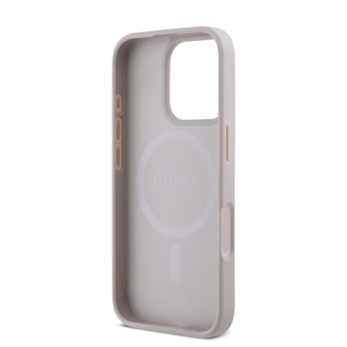 Guess Guess iPhone 16 Pro Max Backcover hoesje Magsafe 4G Small - Roze