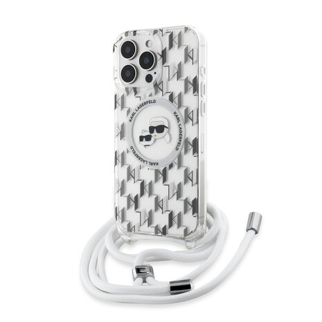 Karl Lagerfeld Karl Lagerfeld iPhone 16 Pro Back cover coque Magsafe IML KC heads - cord - Transparent Karl Lagerfeld Karl Lagerfeld iPhone 16 Pro Back cover coque Magsafe IML KC heads - cord - Transparent