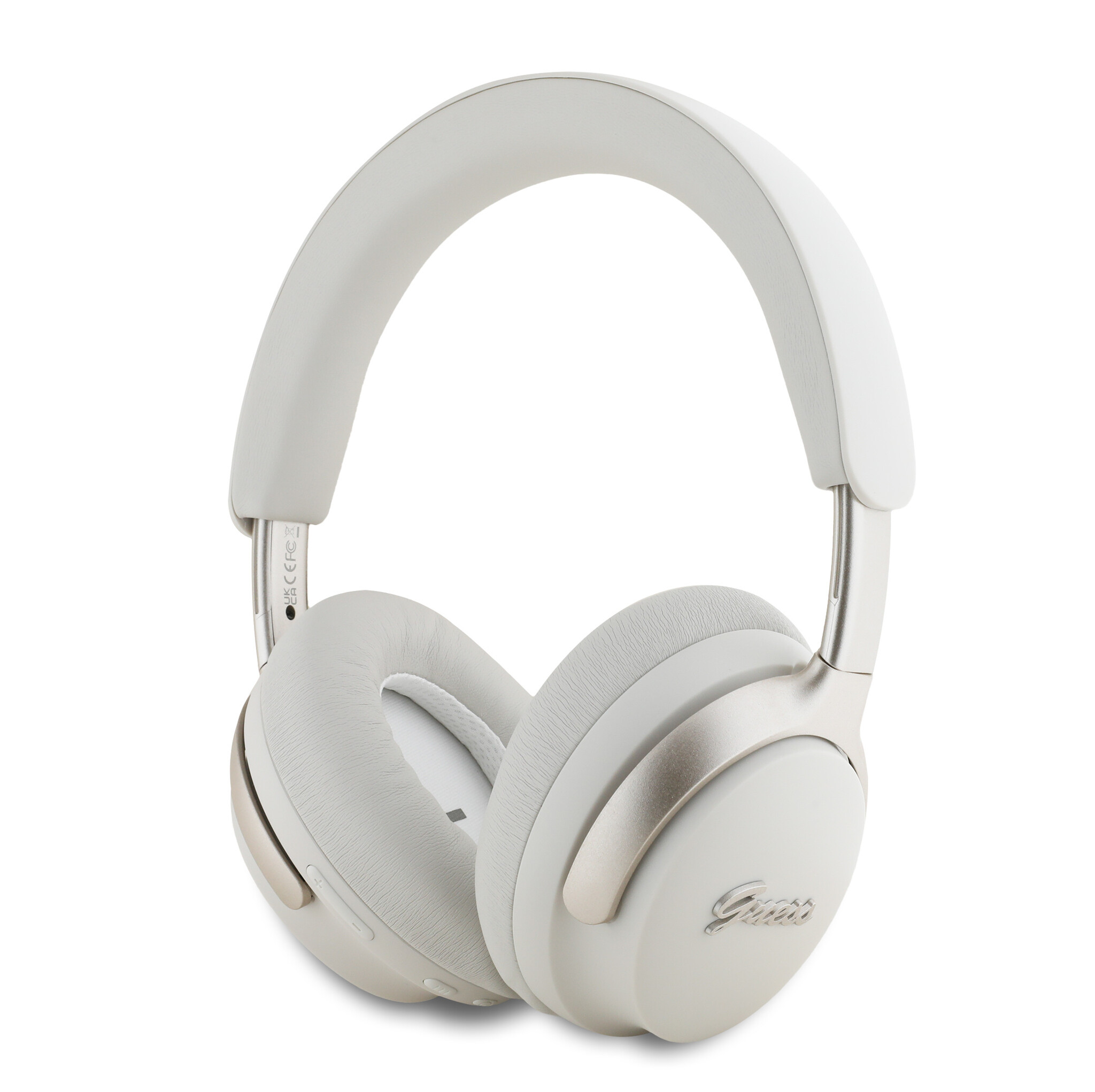 Guess Guess Bluetooth Headphones - Metal Script - Beige
