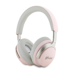 Guess Bluetooth Headphones - Metal Script - Pink