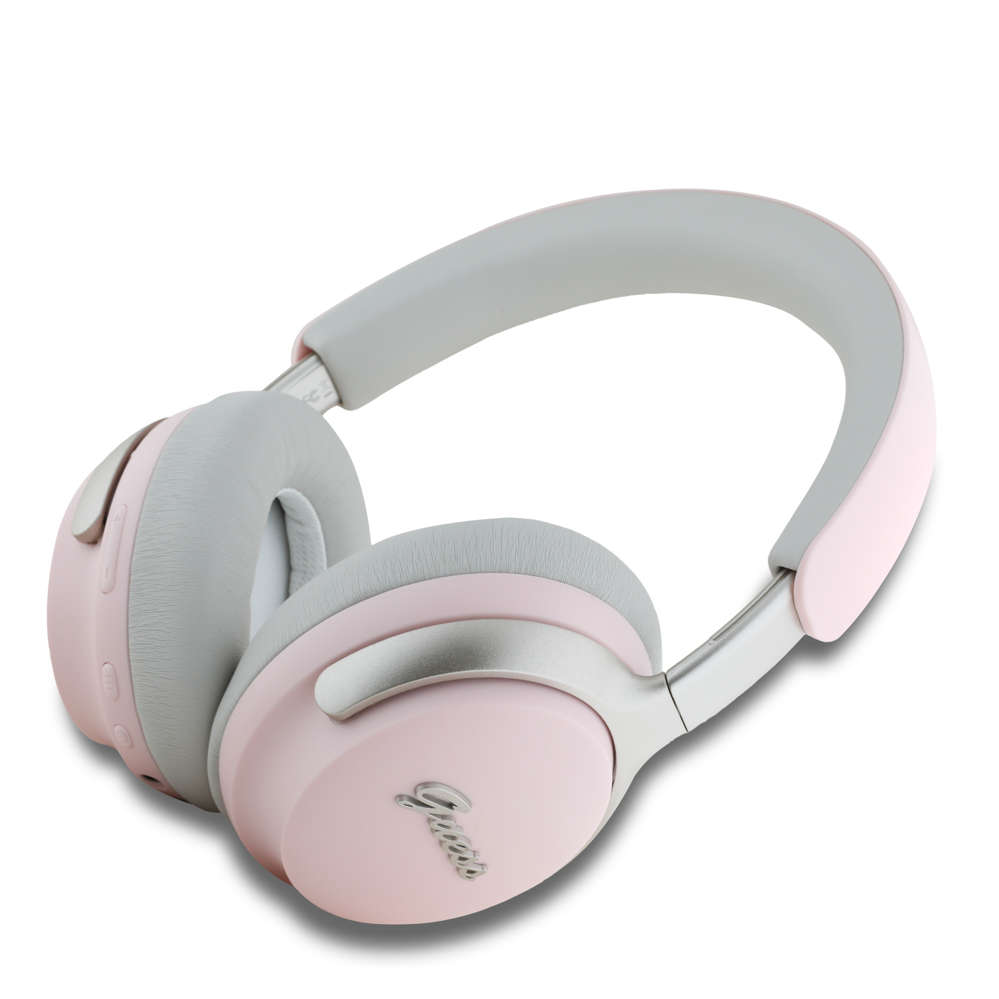 Guess Guess Bluetooth Headphones - Metal Script - Roze, foto 2 van 4