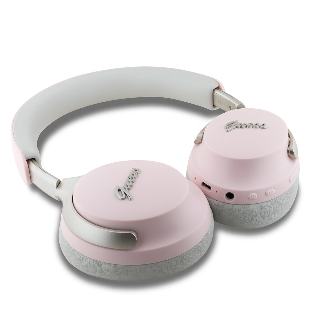 Guess Guess Bluetooth Headphones - Metal Script - Rosa Guess Guess Bluetooth Headphones - Metal Script - Rosa