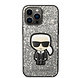 Karl Lagerfeld Karl Lagerfeld iPhone 14 Pro Max Backcover hoesje - Fixed Glitter - Ikonik Karl - Zilver Karl Lagerfeld Karl Lagerfeld iPhone 14 Pro Max Backcover hoesje - Fixed Glitter - Ikonik Karl - Zilver
