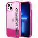 Karl Lagerfeld Karl Lagerfeld iPhone 14 & 13 Backcover hoesje - Liquid Glitter - Roze Karl Lagerfeld Karl Lagerfeld iPhone 14 & 13 Backcover hoesje - Liquid Glitter - Roze