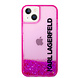 Karl Lagerfeld Karl Lagerfeld iPhone 14 & 13 Back cover case - Liquid Glitter - Pink Karl Lagerfeld Karl Lagerfeld iPhone 14 & 13 Back cover case - Liquid Glitter - Pink