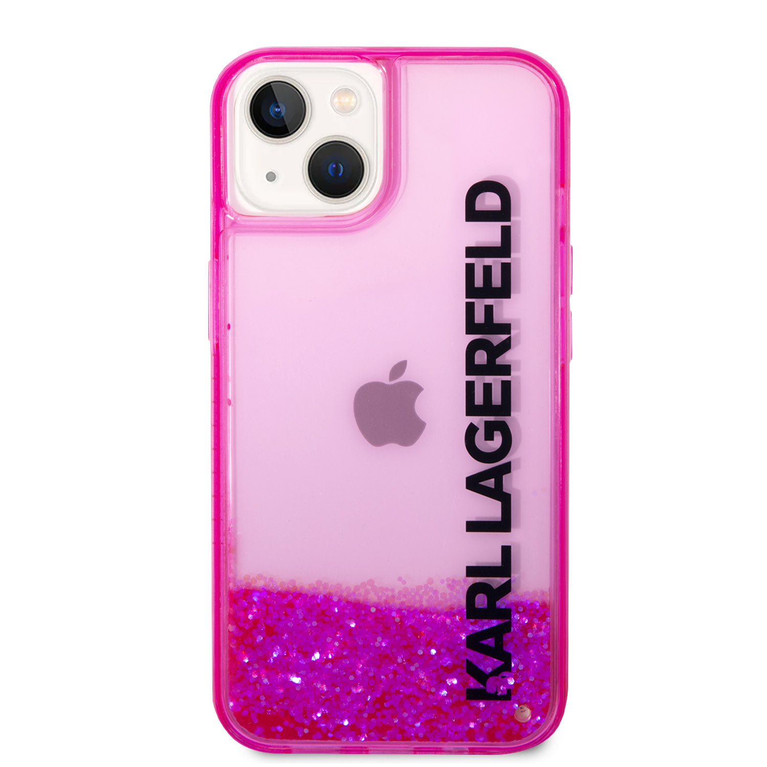 Karl Lagerfeld Karl Lagerfeld iPhone 14 & 13 Backcover hoesje - Liquid Glitter - Roze, foto 3 van 6