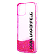 Karl Lagerfeld Karl Lagerfeld iPhone 14 & 13 Backcover hoesje - Liquid Glitter - Roze Karl Lagerfeld Karl Lagerfeld iPhone 14 & 13 Backcover hoesje - Liquid Glitter - Roze