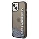 Karl Lagerfeld Karl Lagerfeld iPhone 14 Backcover hoesje - Liquid Glitter - Zwart Karl Lagerfeld Karl Lagerfeld iPhone 14 Backcover hoesje - Liquid Glitter - Zwart