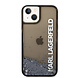 Karl Lagerfeld Karl Lagerfeld iPhone 14 Backcover hoesje - Liquid Glitter - Zwart Karl Lagerfeld Karl Lagerfeld iPhone 14 Backcover hoesje - Liquid Glitter - Zwart