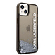 Karl Lagerfeld Karl Lagerfeld iPhone 14 Backcover hoesje - Liquid Glitter - Zwart Karl Lagerfeld Karl Lagerfeld iPhone 14 Backcover hoesje - Liquid Glitter - Zwart