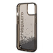 Karl Lagerfeld Karl Lagerfeld iPhone 14 Backcover hoesje - Liquid Glitter - Zwart Karl Lagerfeld Karl Lagerfeld iPhone 14 Backcover hoesje - Liquid Glitter - Zwart