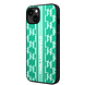Karl Lagerfeld Karl Lagerfeld iPhone 14 Backcover hoesje - Monogram Stripe - Groen Karl Lagerfeld Karl Lagerfeld iPhone 14 Backcover hoesje - Monogram Stripe - Groen