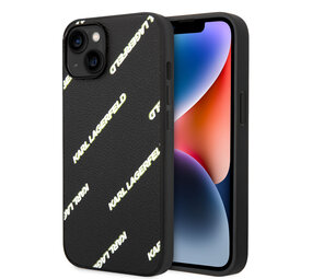 Karl Lagerfeld Karl Lagerfeld iPhone 14 Backcover hoesje - Logomania - Zwart Karl Lagerfeld Karl Lagerfeld iPhone 14 Backcover hoesje - Logomania - Zwart