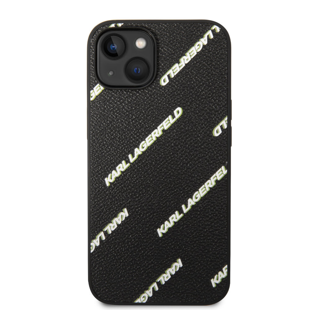 Karl Lagerfeld Karl Lagerfeld iPhone 14 Backcover hoesje - Logomania - Zwart Karl Lagerfeld Karl Lagerfeld iPhone 14 Backcover hoesje - Logomania - Zwart