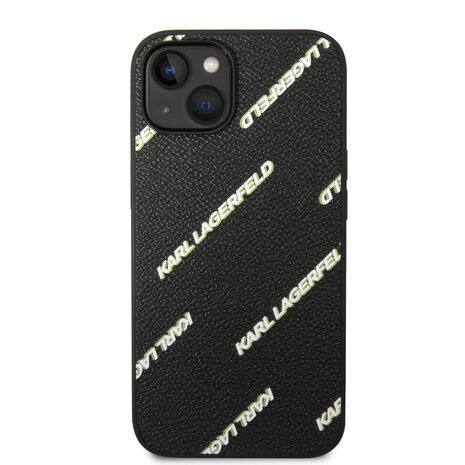 Karl Lagerfeld Karl Lagerfeld iPhone 14 Backcover hoesje - Logomania - Zwart Karl Lagerfeld Karl Lagerfeld iPhone 14 Backcover hoesje - Logomania - Zwart