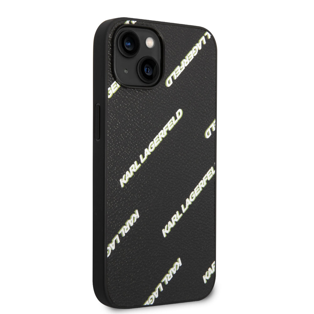Karl Lagerfeld Karl Lagerfeld iPhone 14 Backcover hoesje - Logomania - Zwart Karl Lagerfeld Karl Lagerfeld iPhone 14 Backcover hoesje - Logomania - Zwart